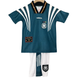 1996 Germany Away Kids Retro Soccer Jersey