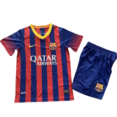 2013-2014 Barcelona Home Kids Retro Soccer Jersey