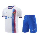 24-25Mens Barcelona White Training Short Suit