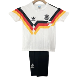 1990 Germany Home Kids Retro Soccer Jersey