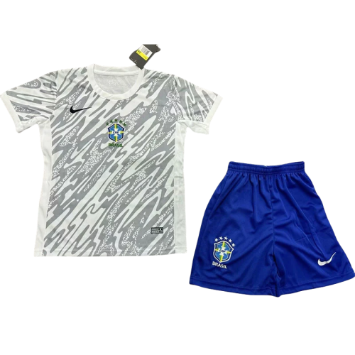 24-25 Brazil GoalKeeper Kids Soccer Jersey