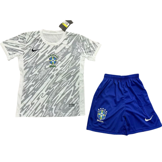 24-25 Brazil GoalKeeper Kids Soccer Jersey