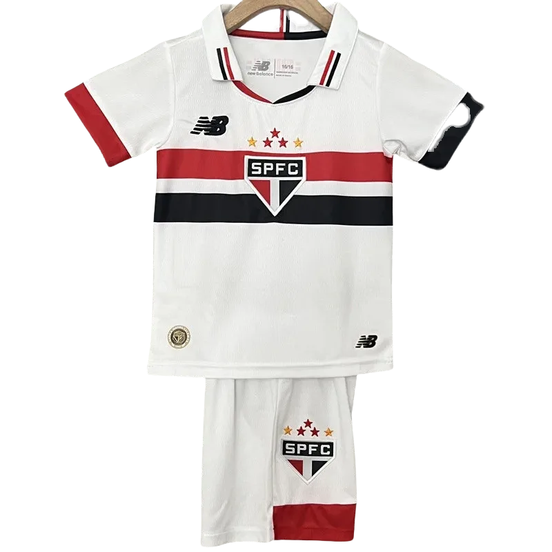 24-25 Sao Paulo Home Kids Soccer Jersey