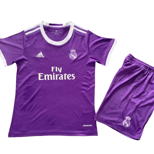 2016-2017 Real Madrid Away Kids Retro Soccer Jersey
