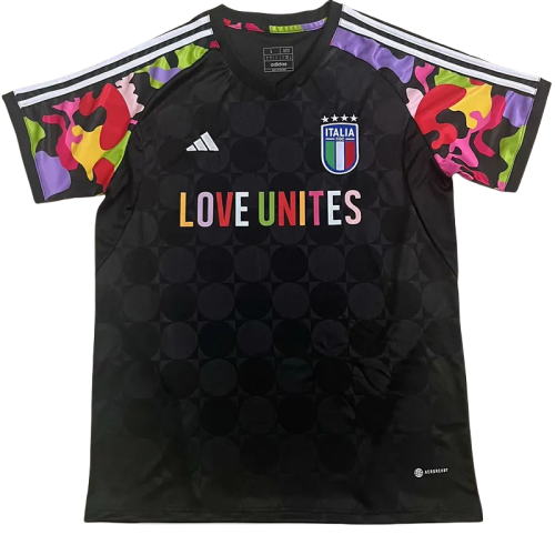 2024 Italy Black Joint Edition Training Shirts