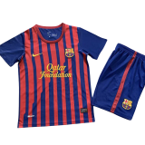 2011-2012 Barcelona  Home Kids Retro Soccer Jersey