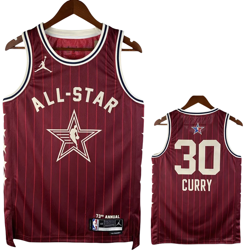 23-24 ALL-STAR CURRY #30 Red Top Quality Hot Pressing NBA Jersey