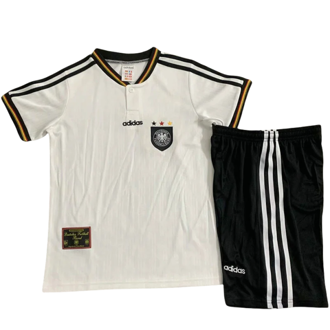 1996 Germany Home Kids Retro Soccer Jersey
