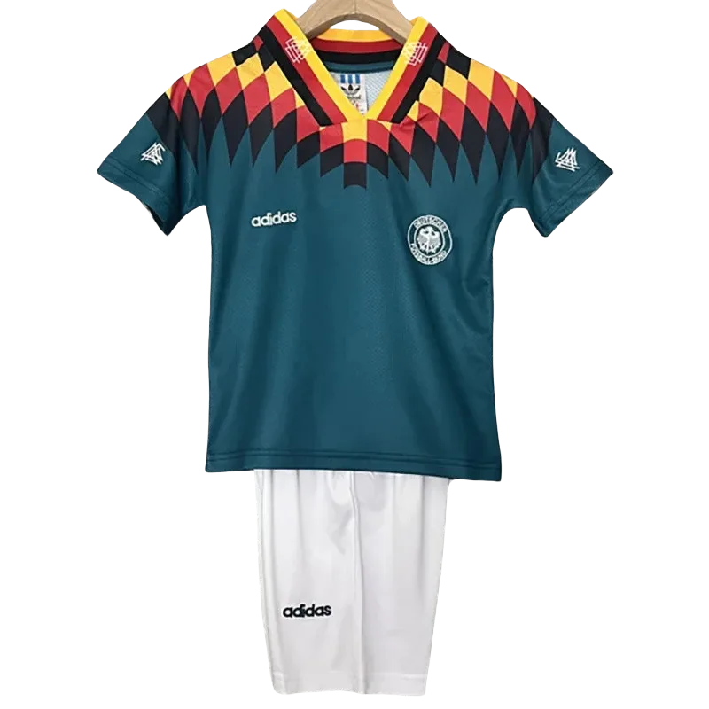 1994 Germany Away Kids Retro Soccer Jersey