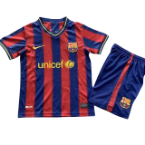 2009-2010  Barcelona  Home Kids Retro Soccer Jersey