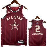 23-24 ALL-STAR LEONARD #2 Red Top Quality Hot Pressing NBA Jersey