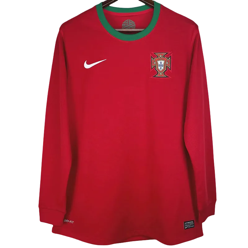 2012 Portugal Away Long Sleeve Retro Soccer Jersey