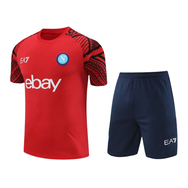 24-25 Napoli Red Training Short Suit