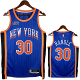 23-24 KNICKS RANDLE #30 Blue City Edition Top Quality Hot Pressing NBA Jersey