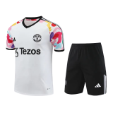24-25 Man Utd White Training Short Suit
