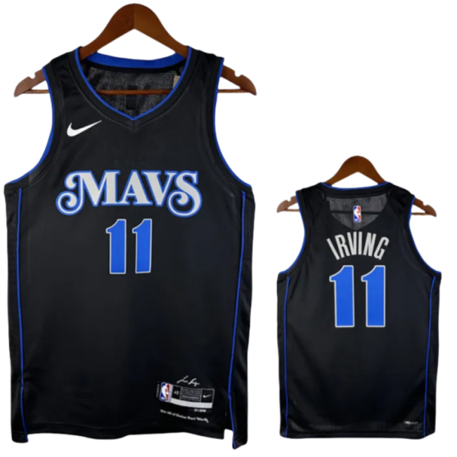 23-24 Dallas Mavericks IRVING #11 Black City Edition Top Quality Hot Pressing NBA Jersey