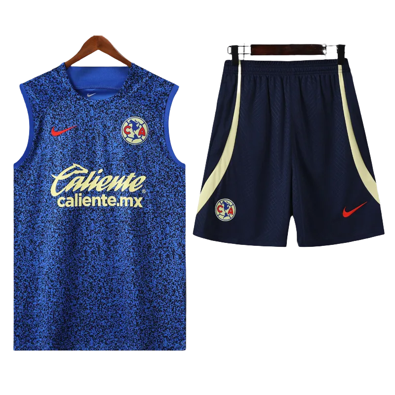 24-25 Club America Royal Blue Tank top and shorts suit