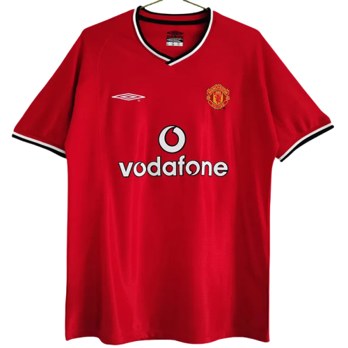 2001-2002 Man Utd Home Retro Soccer Jersey