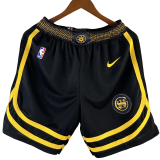 23-24 WARRIORS Black City Edition Top Quality NBA Pants