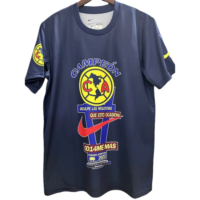 23-24 Club America Royal blue Champion Commemorative Edition Training Shirts