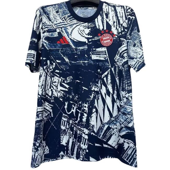 23-24 Bayern Blue White Special Edition Fans Soccer Jersey