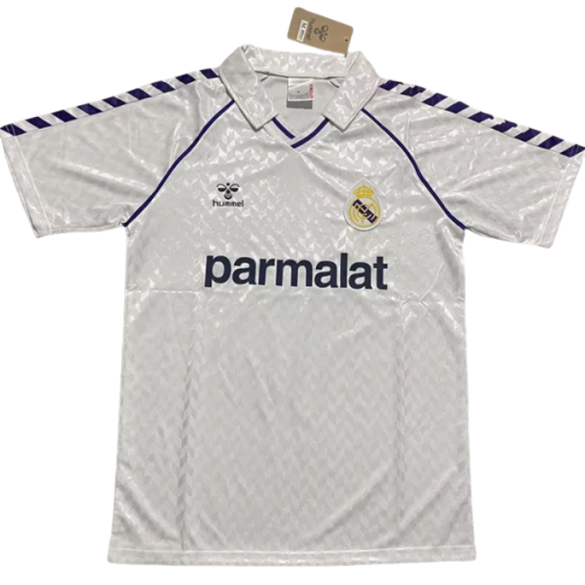 1986-1988 Real Madrid Home Retro Soccer Jersey