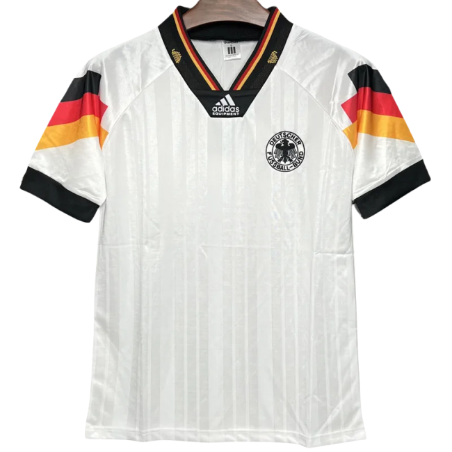 1992 Germany Home Retro Soccer Jersey
