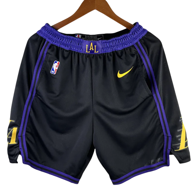 23-24 LAKERS Black City Edition Top Quality NBA Pants