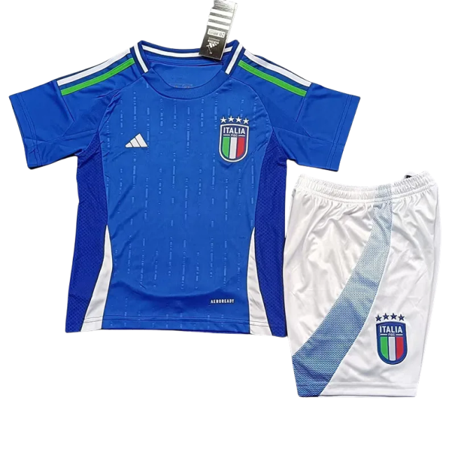 24-25 Italy Home Kids Soccer Jersey
