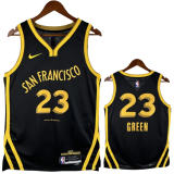 23-24 WARRIORS GREEN #23 Black City Edition Top Quality Hot Pressing NBA Jersey