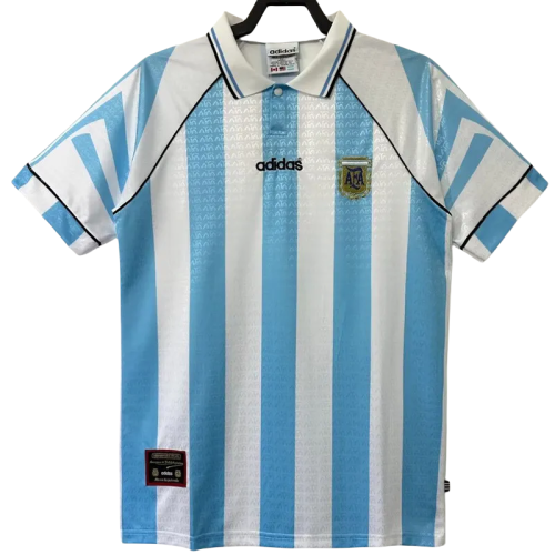 1996-1997 Argentina Home Retro Soccer Jersey