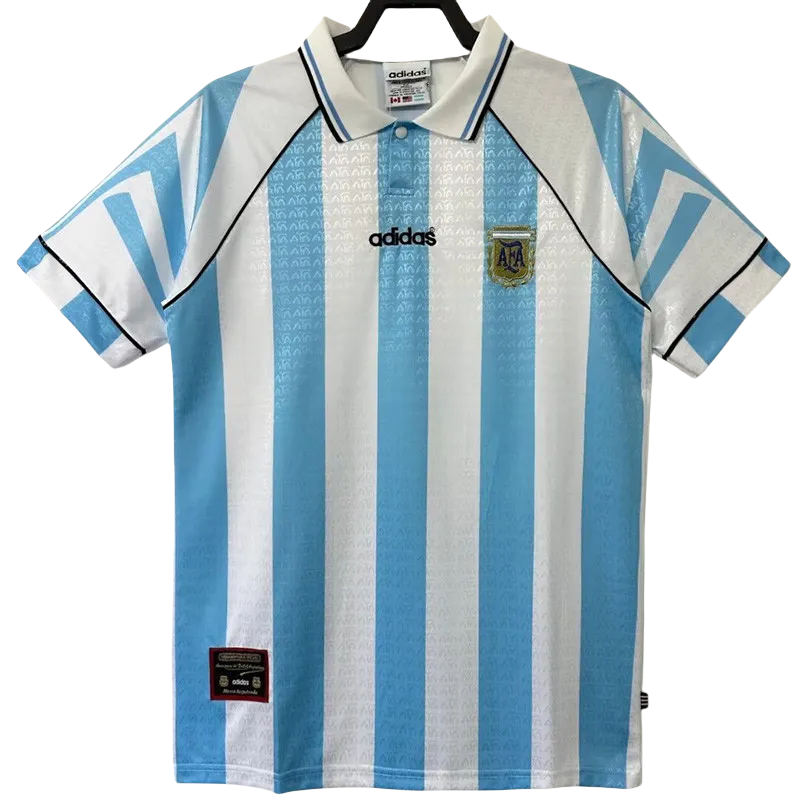 1996-1997 Argentina Home Retro Soccer Jersey