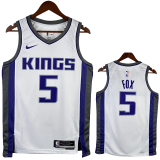 22-23 KINGS FOX #5 White Home Top Quality Hot Pressing NBA Jersey