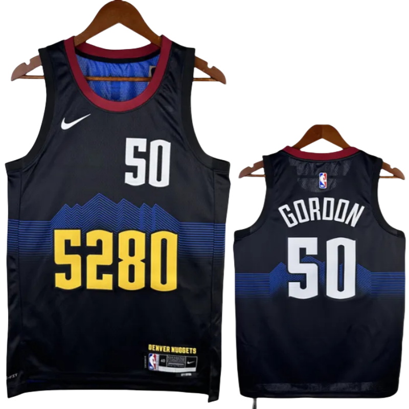 23-24 Nuggets GORDON #50 Black City Edition Top Quality Hot Pressing NBA Jersey