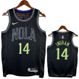 23-24 Pelicans INGRAM #14 Black City Edition Top Quality Hot Pressing NBA Jersey