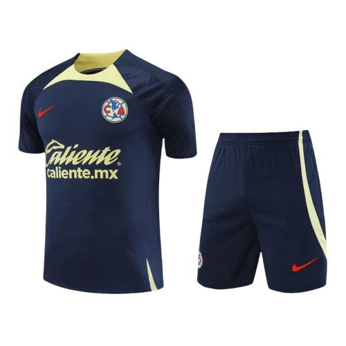 24-25 Club America Dark Blue Training Short Suit