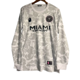 23-24 Inter Miami Grey White Joint Edition Long Sleeve Soccer Jersey