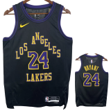 23-24 LAKERS BRYANT #24 Black City Edition Top Quality Hot Pressing NBA Jersey