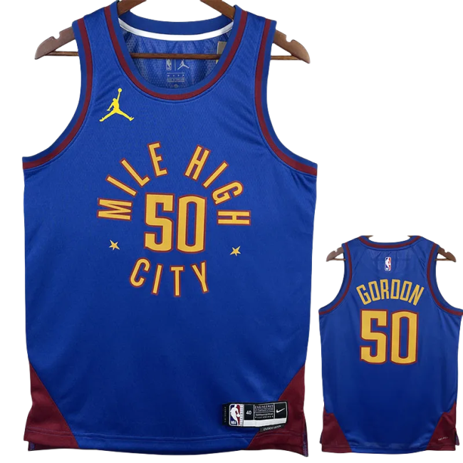 22-23 Nuggets GORDON #50 Blue Top Quality Hot Pressing NBA Jersey (Trapeze Edition)