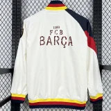 24-25Mens Barcelona White Windbreaker