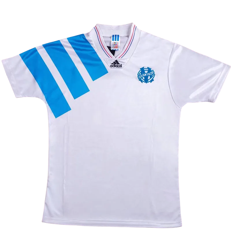 1992-1993 Marseille Home Retro Soccer Jersey