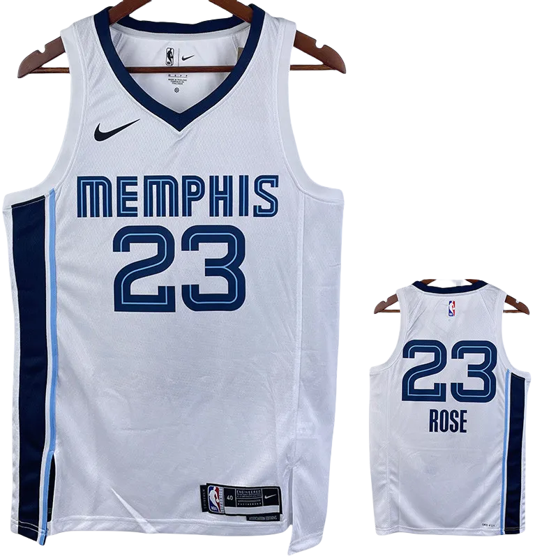 22-23 GRIZZLIES ROSE #23 White Top Quality Hot Pressing NBA Jersey