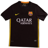 2013-2014 Mens  Barcelona  Away Black Retro Soccer Jersey