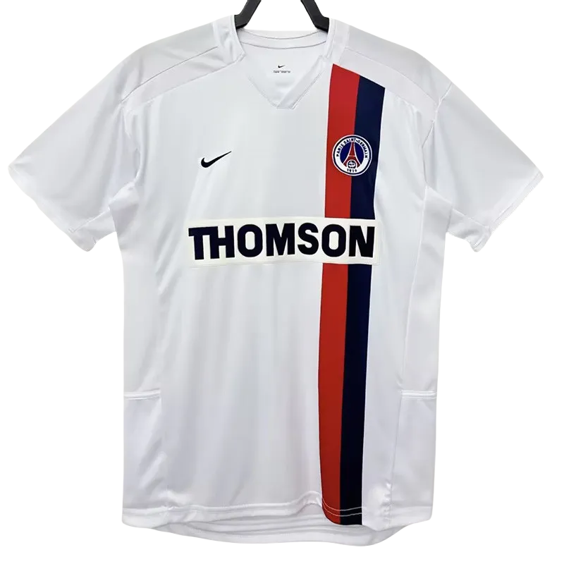 2002-2003 PSG Paris Away White Retro Soccer Jersey