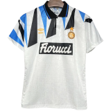 1991-1992 INT Away White Retro Soccer Jersey