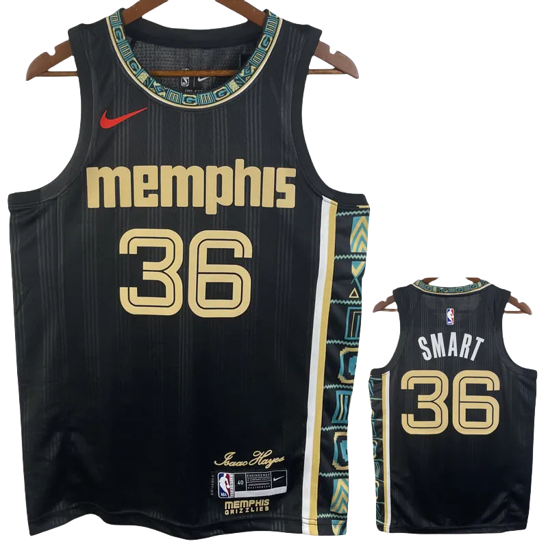 22-23 Grizzlies SMART #36 Black City Edition Top Quality Hot Pressing NBA Jersey