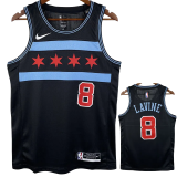 2019 BULLS LAVINE #8 Black City Edition Top Quality Hot Pressing NBA Retro Jersey