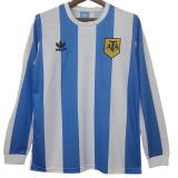1978 Argentina Home Long Sleeve Retro Soccer Jersey