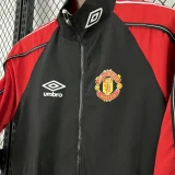 24-25 Man Utd Black Red Windbreaker