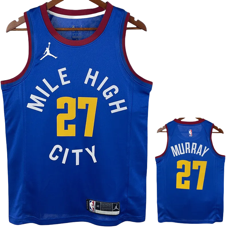 20-21 Nuggets MURRAY #27 Blue Top Quality Hot Pressing NBA Jersey (Trapeze Edition)
